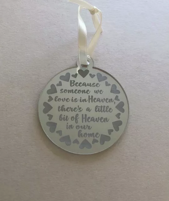 Personalised Christmas Tree Decoration Gift - True friends never apart in heart