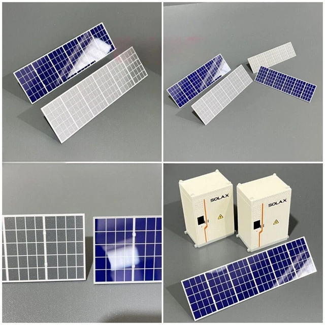 DIORAMA SOLAR PANEL PV Model City Layout Scene Display Prop Model 1/64 ...