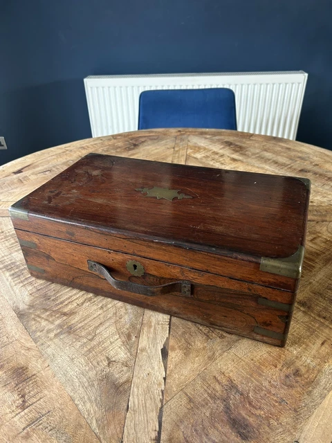Corbeille à courrier en bois Brocante / boîte décorative