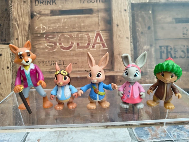 PETER RABBIT FIGURES - Benjamin Bunny Lily Bobtail Mr Todd Fox ...