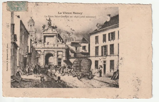 NANCY - CPA 54 - Series le Vieux NANCY - la Porte St Georges in 1840