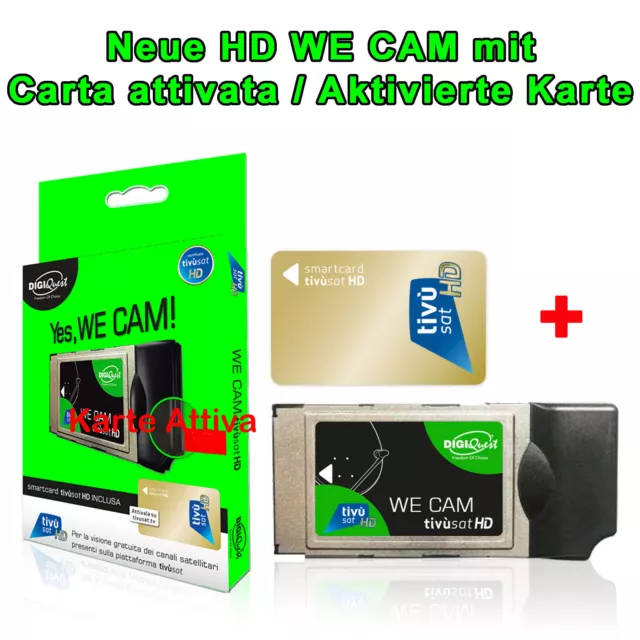 Tivusat Cam Modul SmarCam Full HD für Tivusat CI+ Modul mit Karte HDTV Ver.1.0