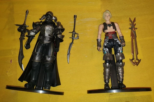 Set 2 Figurines FINAL FANTASY XII – Vaan & Gabranth – Play Arts 23cm (sans Boîte)