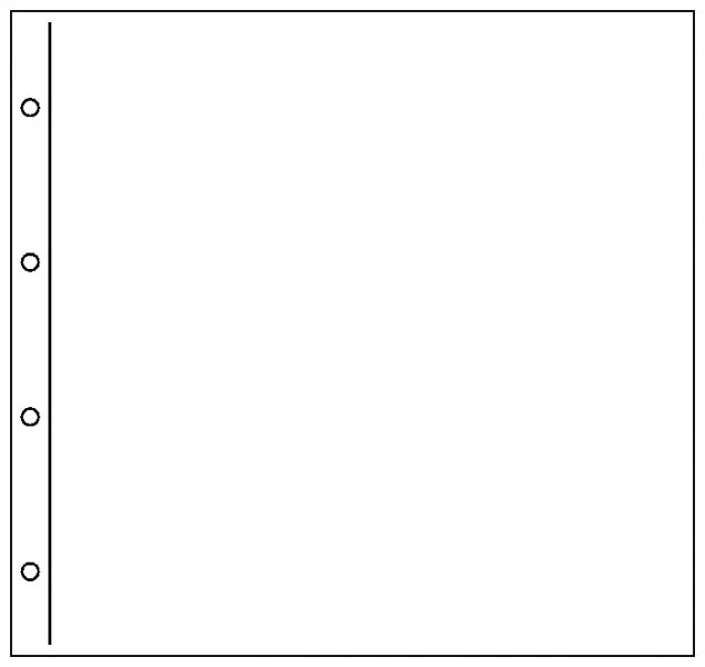 Lindner 3013 Hojas for Cards Postcards XL No Dividers, Measurements Internal: 33