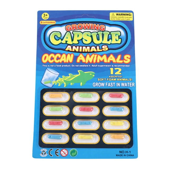 12pcs Bath Animal Toy TPR Sponge Water Absorption for Kids Early Educational