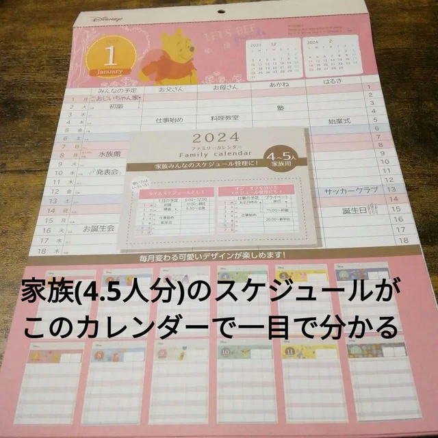 DISNEY FAMILY CALENDAR 2024 10.28A 40.86 PicClick