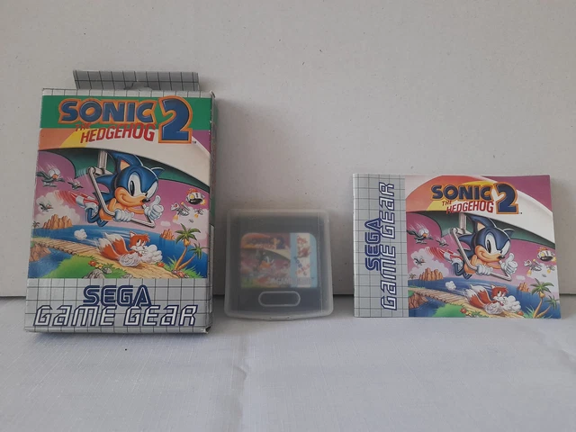 SONIC THE HEDGEHOG 2 (SEGA Game Gear, 1992) Complete in Box (EU Version ...