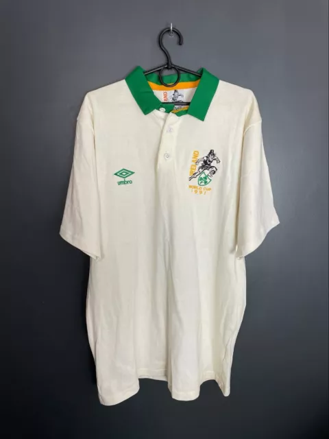 Ireland Rugby Union World Cup 1991 Jersey Umbro Vintage Shirt Size Ll Adult