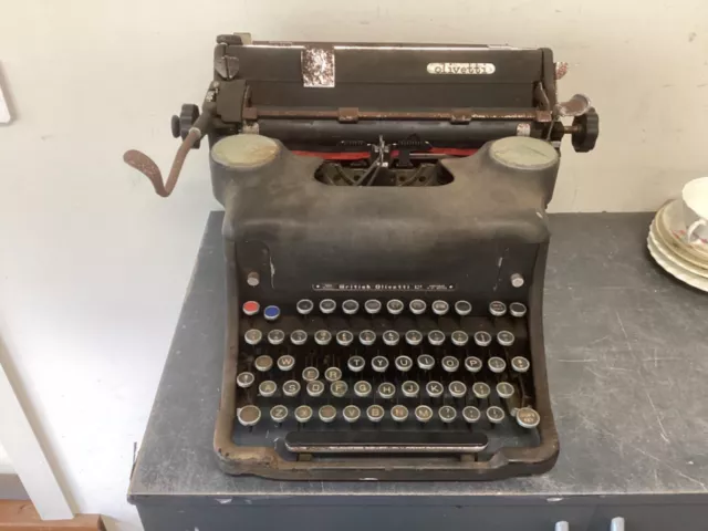 Vintage British Olivetti Typewriter, made in Italy