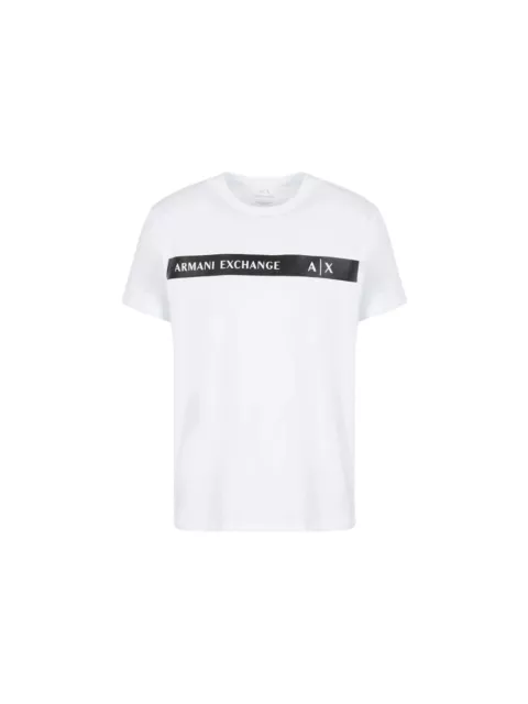 T-shirt a girocollo Armani Exchange con maniche corte, in cotone, da uomo, co...