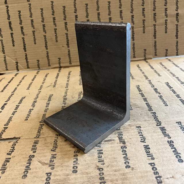 4x6 Steel Angle Iron - 5/16" Thick, 4" Long (4 Pieces) For Bracing, Brackets, Welding Projects