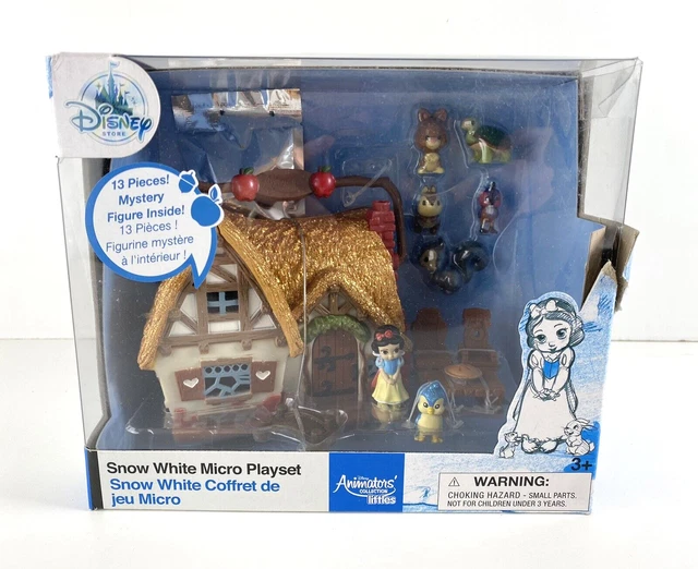 DISNEY STORE SNOW White Micro Playset Disney Animators' Collection