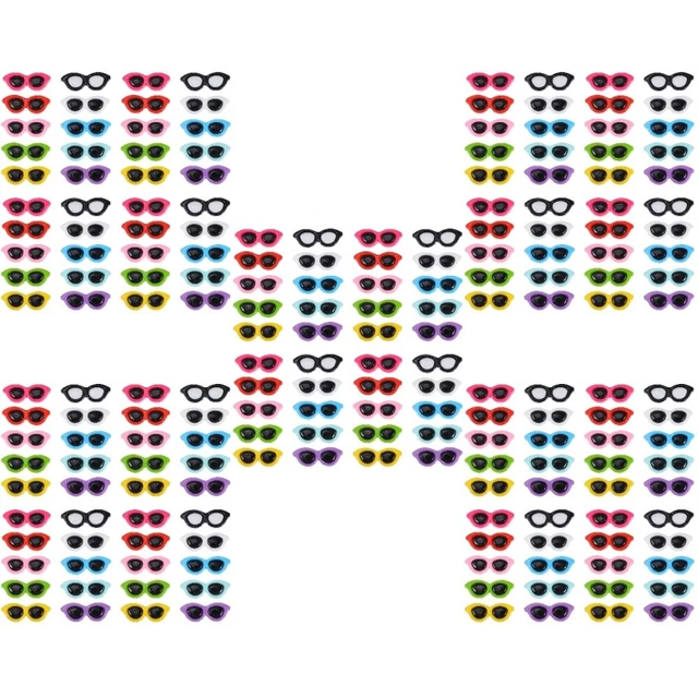 200 uds gafas de muñeca para muñeca 18 pulgadas gafas de sol de muñeca