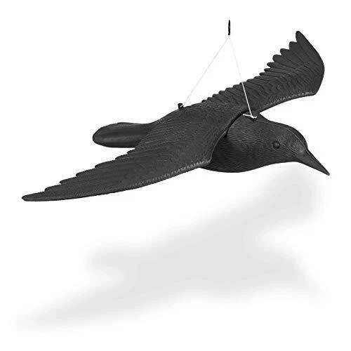 Gufo Spaventapasseri Da Giardino Con Testa Rotante - Decorazione Per Allontanare Uccelli E Roditori - Foto 3