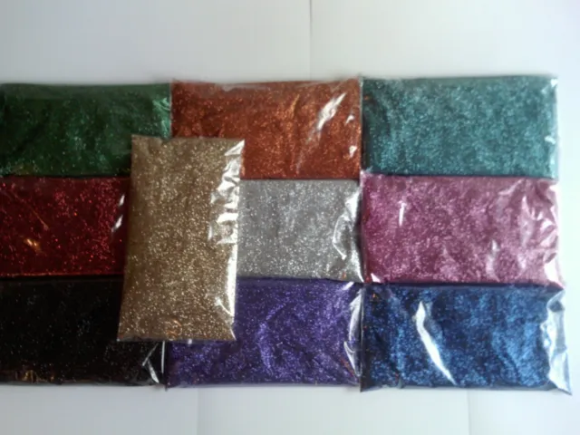100 grams Glitter refill pack for tattoos / many uses  silver red blue gold