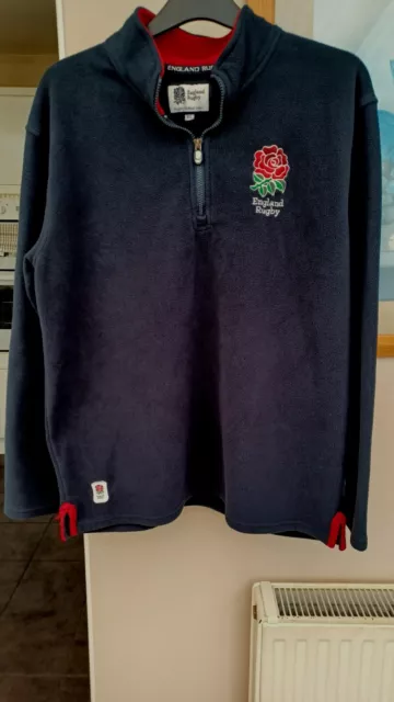 Mens Navy Blue England Rugby Jumper Size XL