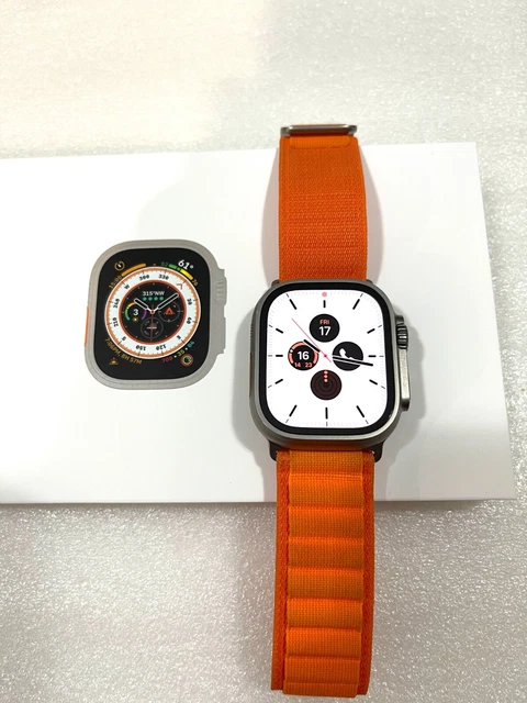 APPLE WATCH ULTRA 49mm Titanium Case 49mm Orange Alpine Loop