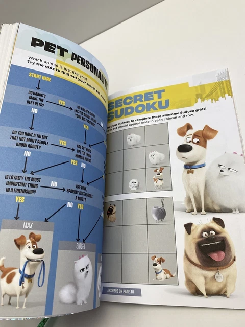 the secret life of pets 2 sticker book 1000 pc + activity book 10