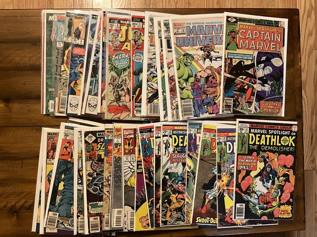 Lot 33 Vintage Marvel Comics Mixed Tales Jungle Action Run Bronze, Copper Age
