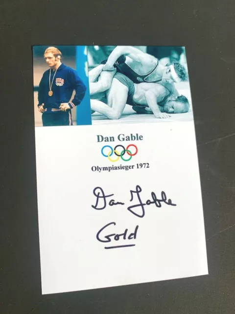 DAN GABLE Olympiasieger 1972 Ringen signed Foto 10x15 Autogramm/autograph