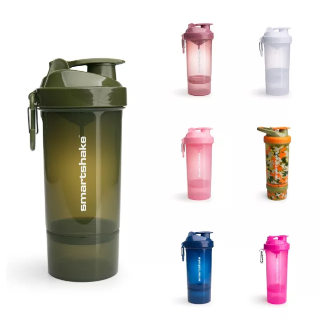 SmartShake Botella Proteína Mezclador Coctelera Taza Varios Tamaños Y Colores 2