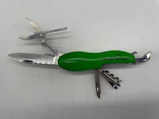 Eddie Bauer Pocket Folding Knife Multi Tool Green