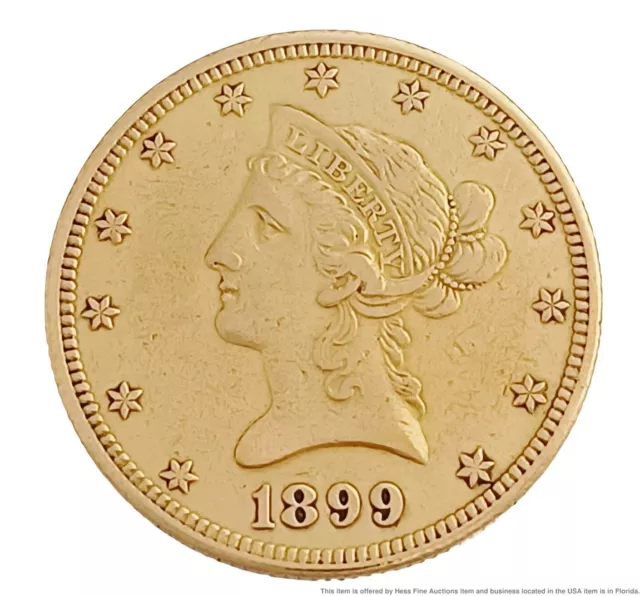 1899-O New Orleans Liberty Head Gold Eagle Ten Dollar US Coin