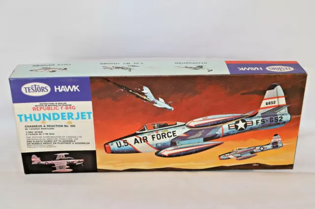 Testors Hawk Republic F-84G Thunderjet -1964- 1:48