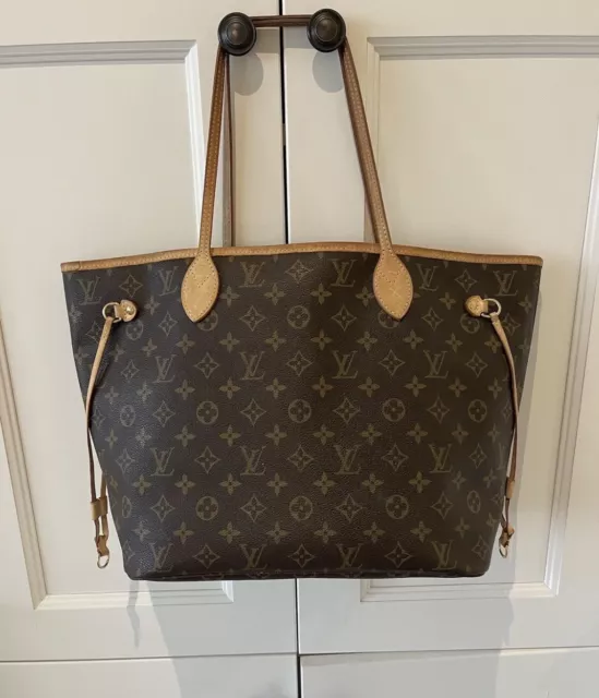 Louis Vuitton Neverfull Tote MM Brown Canvas Monogram