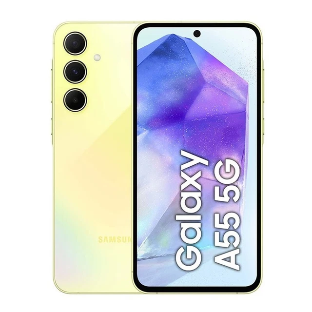 Smartphone Samsung Galaxy A55 5G 6.6 128GB/8GB Cámara 50MP12MP5MP/32MP Octa-Core Android Color Amarillo Doble Sim SM-A556-8+128-AMARILLO DS - Código: SM-A556-8+128-AMARILLO DS | Compra en Guadalajara