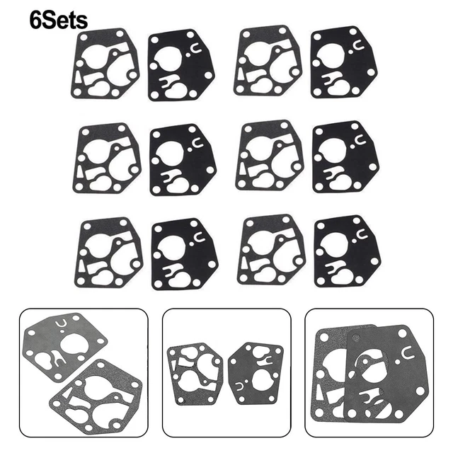 Gubeter Kit de réparation de diaphragme de carburateur 5X, pour