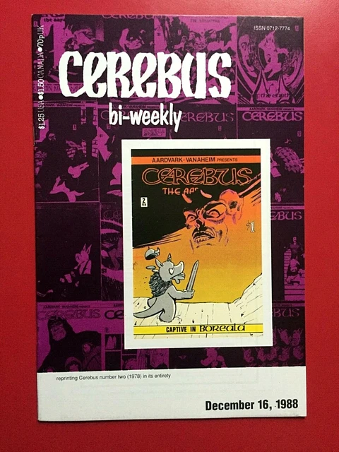 CEREBUS BI-WEEKLY #2 (VFNM) DAVE SIM Aardvark Vanaheim 1988
