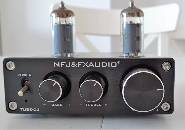 FX-AUDIO TUBE-03, 6K4 pre-amplificador de tubo de vacío,ajuste de graves agudos,