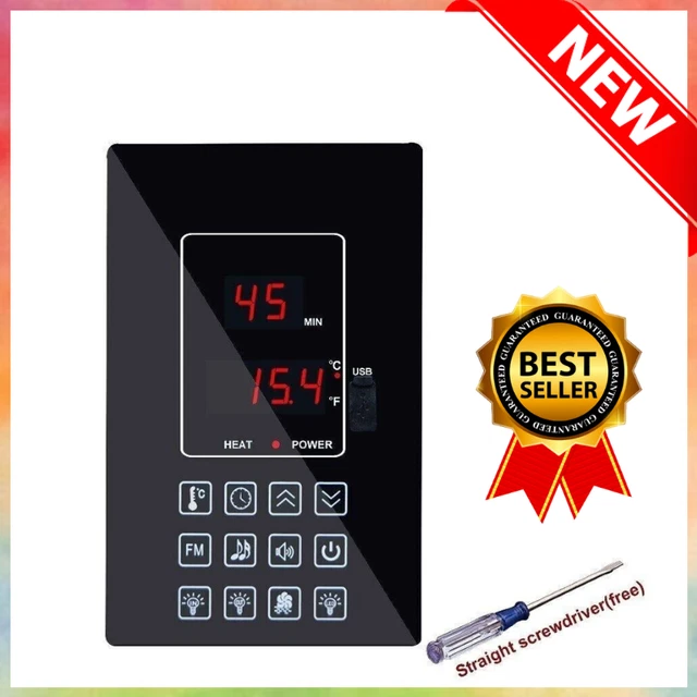 Controlador de temperatura panel de habitación sauna 220V 110V 30A barra de oxígeno sala de vapor seco