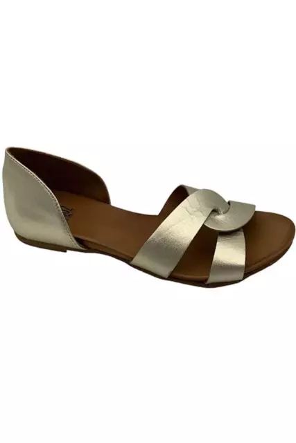 Miz Mooz Leather Flats Amory Gold