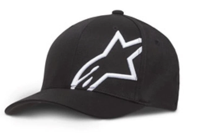 Alpinestars Corp Shift 2 Curved Brim Hat-1032-81008-1020-L/XL Black/White Lg-2XL