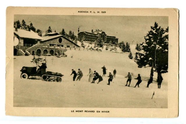 CPA 73 Savoie Le Mont-Revard en hiver animé