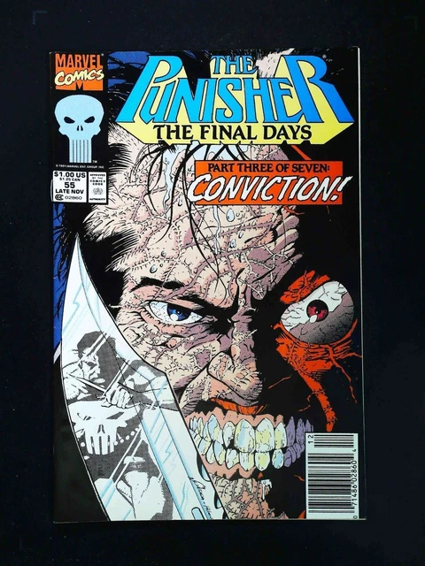 Punisher #55 (2Nd Series) Marvel Comics 1991 Vf+ Newsstand