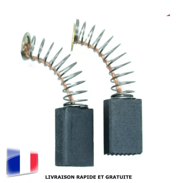 Paire de Charbons pour Moteur Électrique 5 x 8 x 13mm Universel Balais Brosses