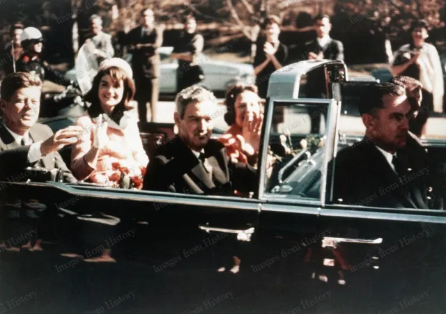 8x10 Print John F. Kennedy Jackie Kennedy Dealey Plaza 1963 Assassination #VSD
