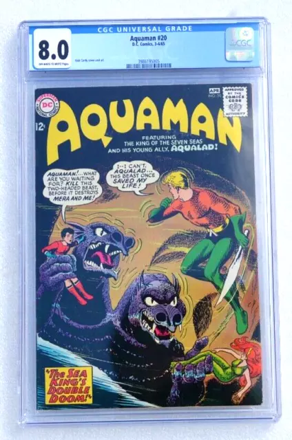 AQUAMAN  (1962 Series)  (DC) #20 CGC 8.0