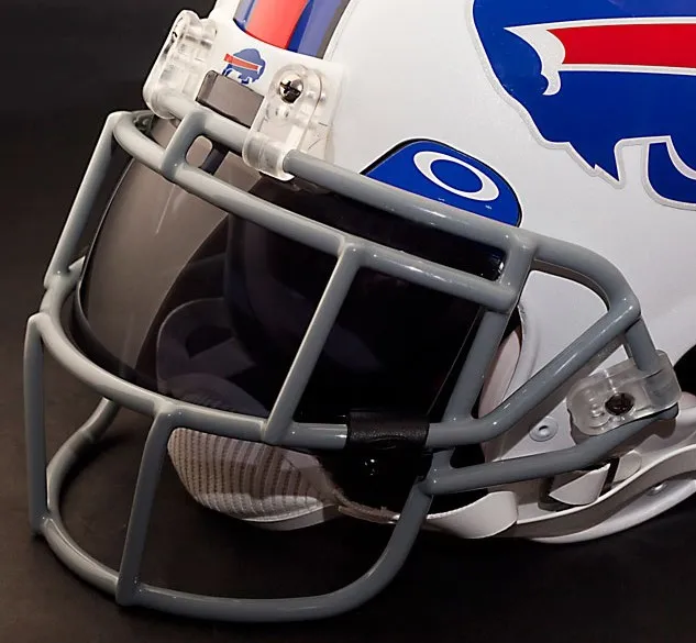 BUFFALO BILLS NFL Schutt EGOP Football Helmet Facemask/Faceguard (GRAY)