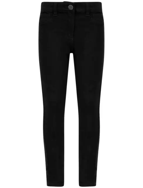 Enfants Jeans Skinny Fille Extensible Pantalon Jegging Neuf Noir Âge 4-16 Ans 2