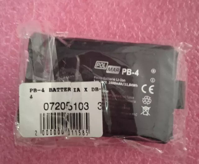 Pacco Batteria Di Ricambio Ricaricabile Pb-4 Per Db-4 Polmar