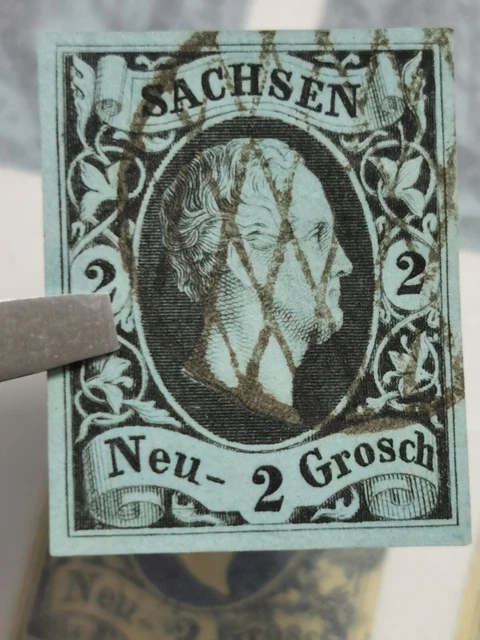 Sachsen Mi-Nr. 5Gestempelt KW 90€ Gute Erhaltung