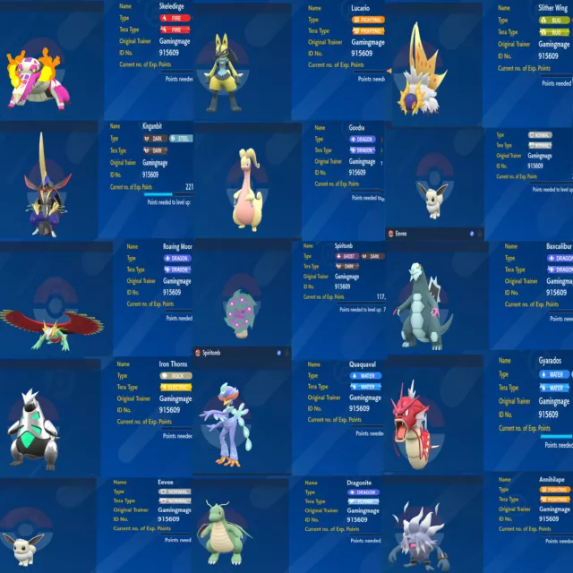 Pokemon Scarlet and Violet BAXCALIBUR Shiny 6IV / Competitive