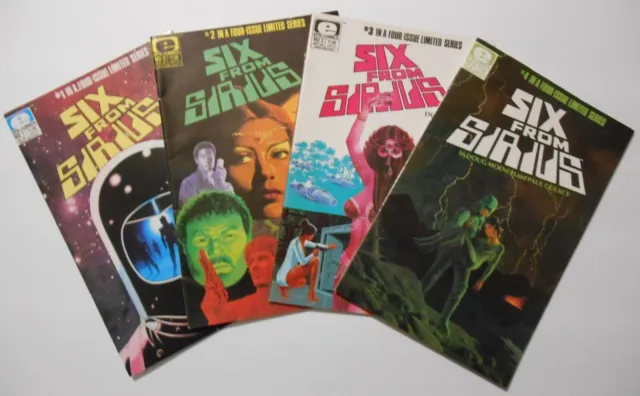 Six From Sirius #s 1-4 (1984, Marvel/Epic) COMPLETE  Moench/Gulacy VF(+) average