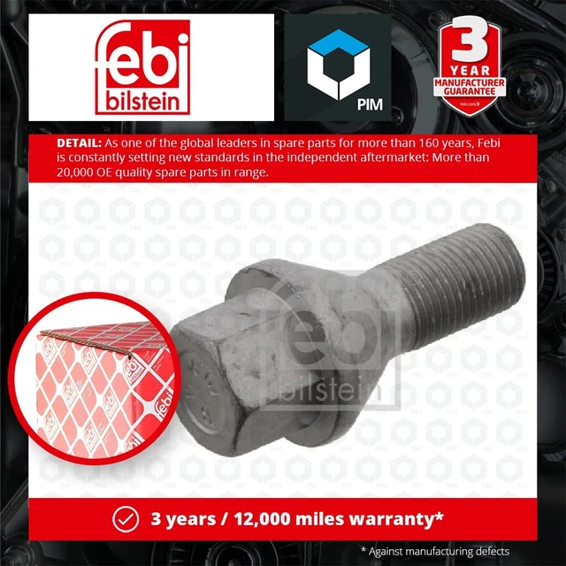 Steel Wheel Bolt – Fits Fiat Ducato, Peugeot Boxer, Citroen Jumper Vans (Febi Bilstein 46683)