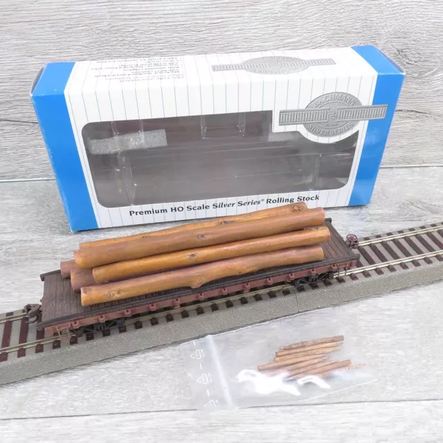 BACHMANN 18332 - H0 - Log cars - GW mit Holzladung - OVP - #AS98940