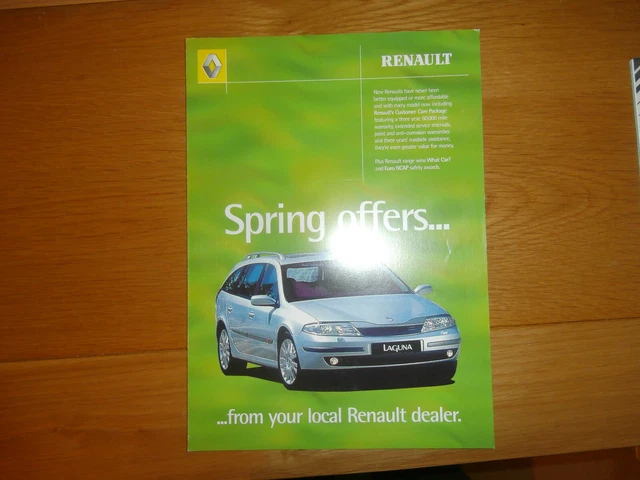 Renault Laguna 1994 accessoire équipement catalogue prospectus brochure dépliant